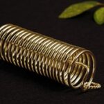 Sacred Cubit Acu-Vac Coil, sterling silver, 24k gold plated